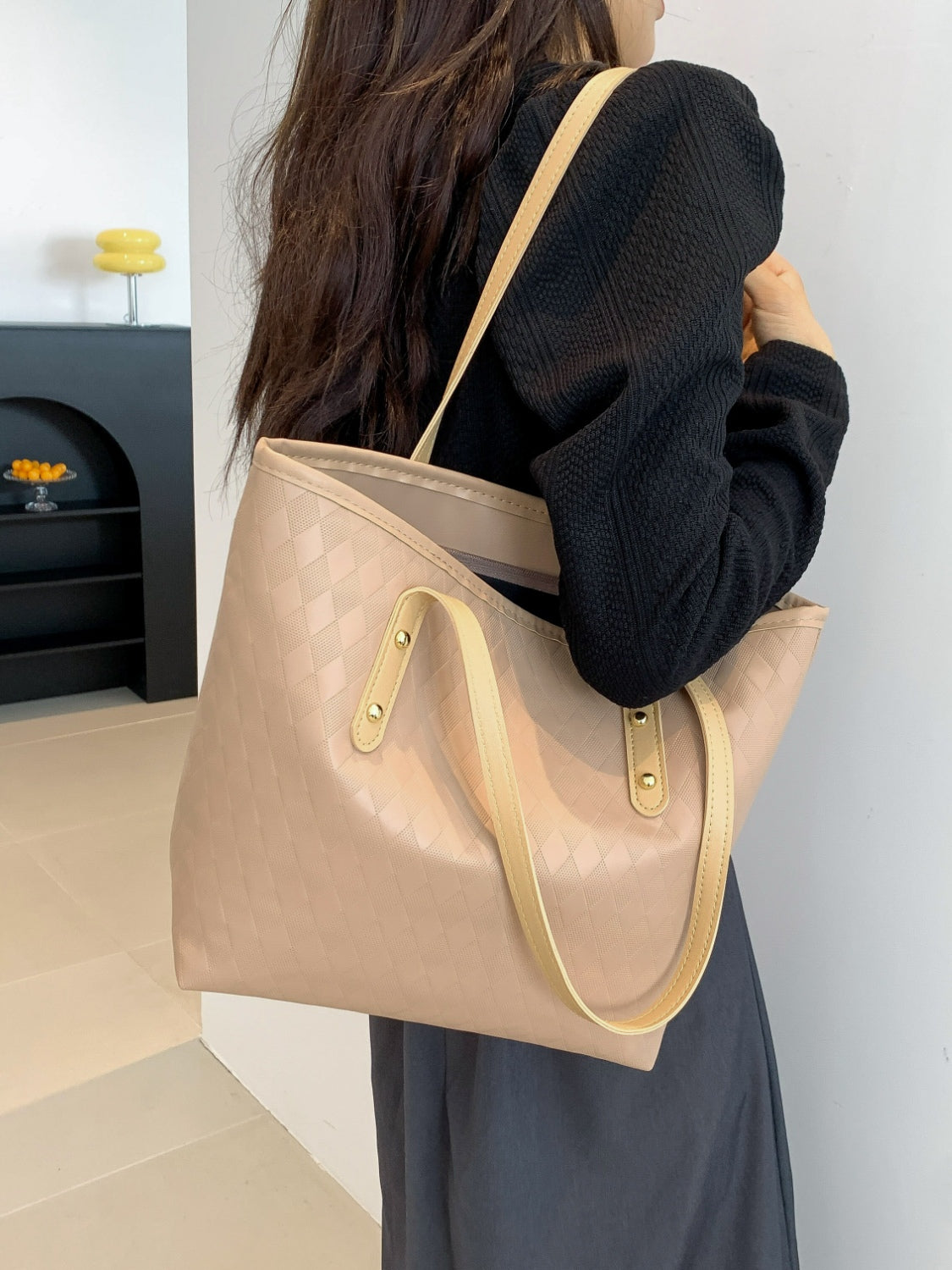 Vegan Leather Large Tote Bag - Everyday Carry!