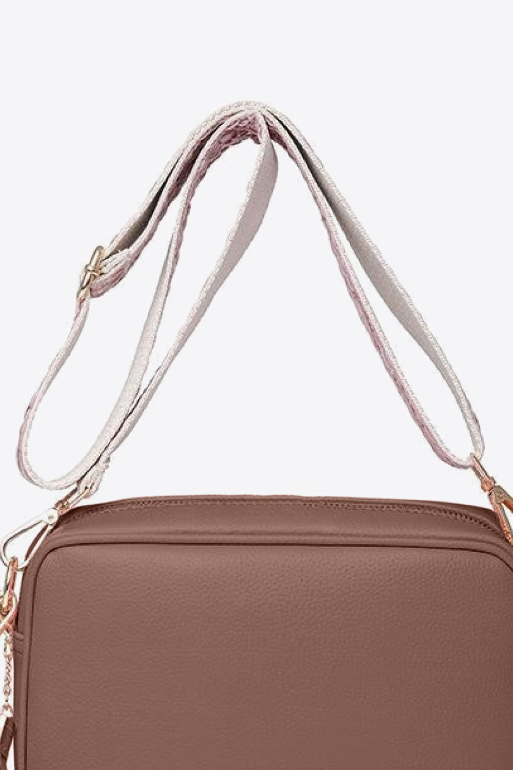 Vegan Leather Tassel Crossbody Bag - Add a touch of playful sophistication!