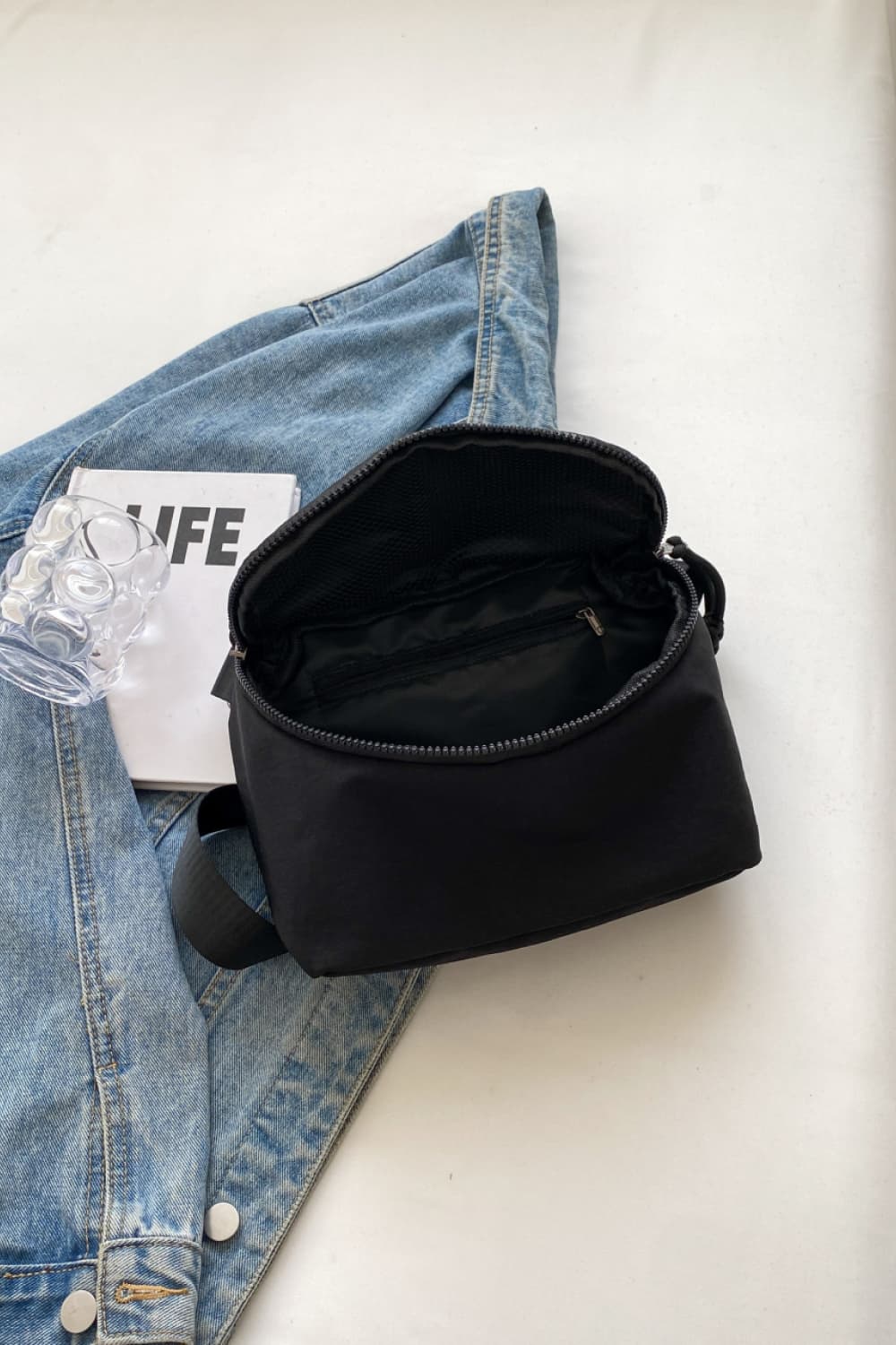 Effortless Style On-The-Go: The Lightweight Nylon Sling Bag