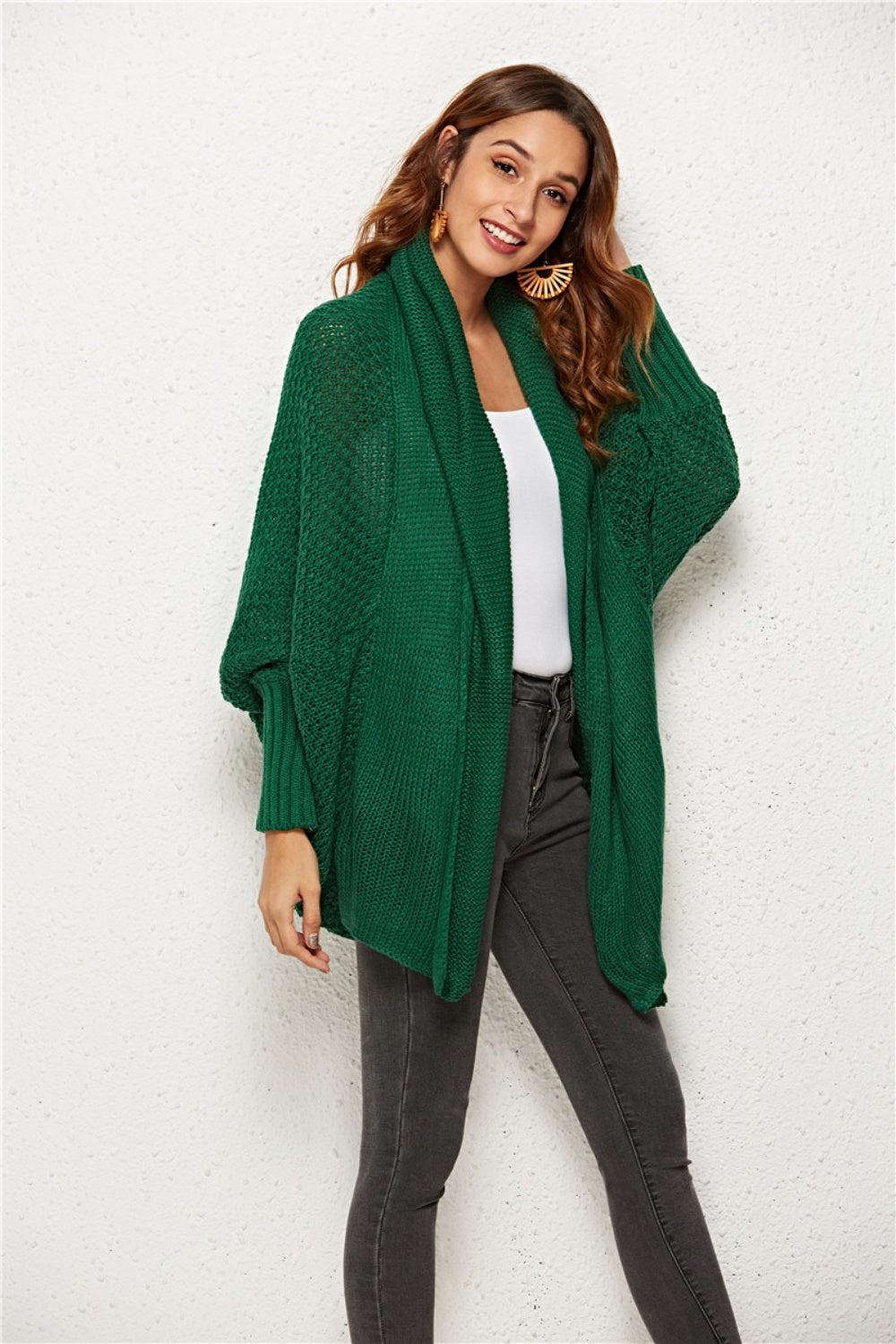 Angel Wings Open Front Batwing Sleeve Cardigan