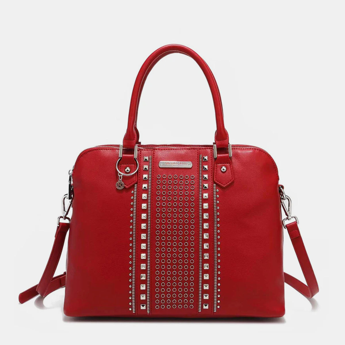 Nicole Lee USA Studded Decor Handbag - Add an edgy touch to your outfit!