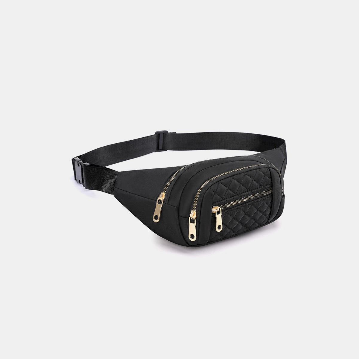 Zenana Quilted Multi Pocket Waist Belt Bag - Enjoy Hands-Free Convenience!