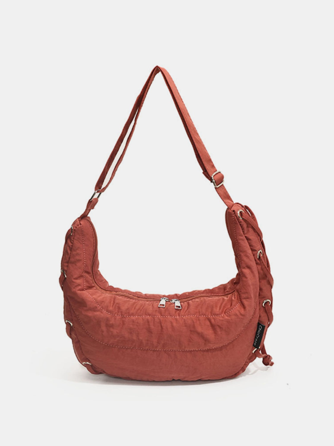 Lace-Up Polyester Crossbody Bag - Combines fashion and functionality!