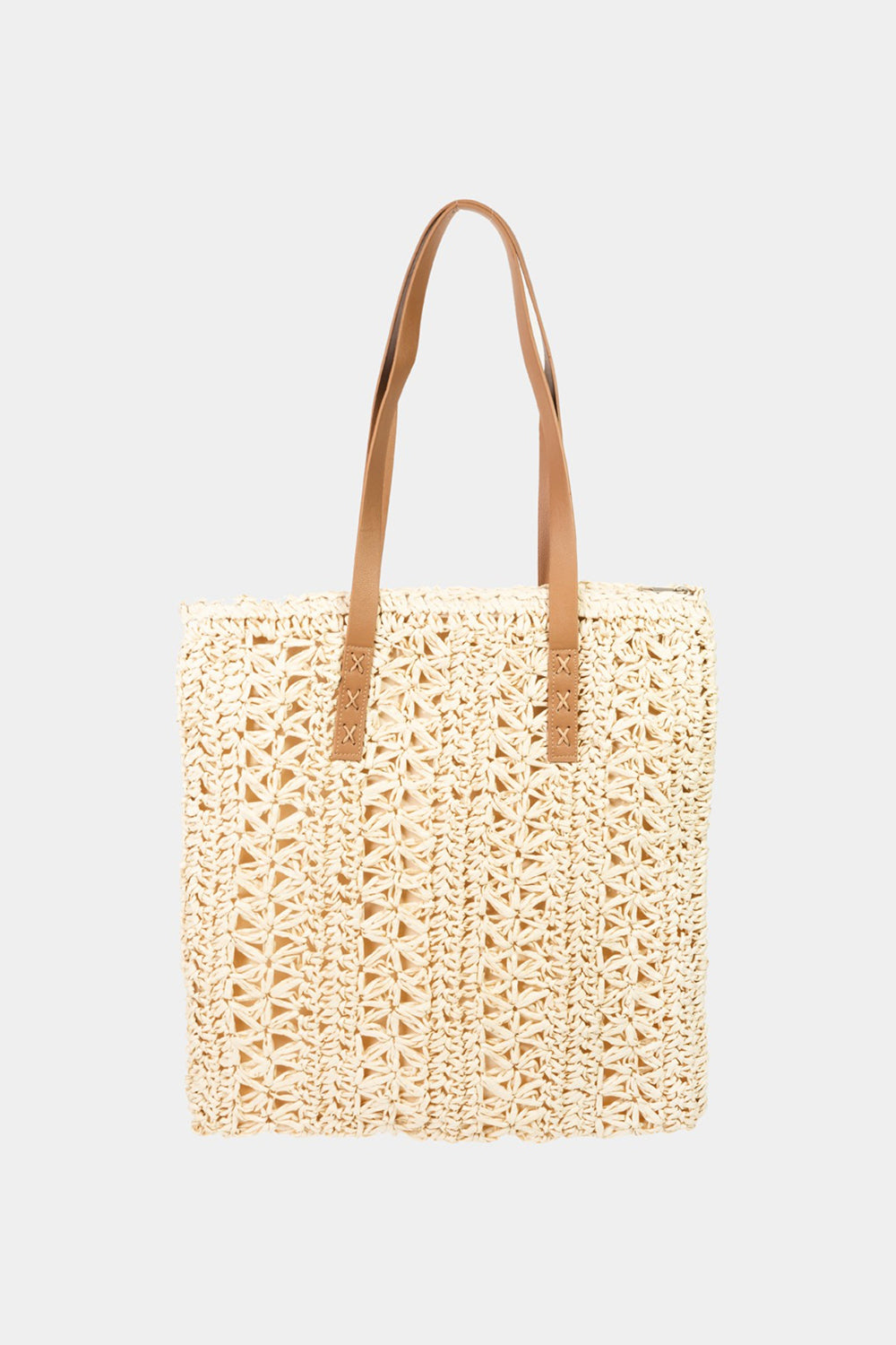 Fame Straw Braided Tote Bag - Chic and summer-ready design!