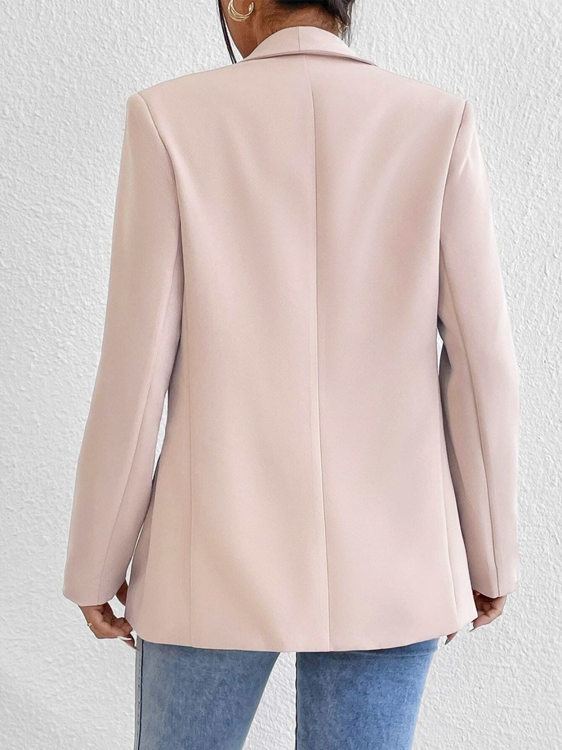 Shawl Collar Long Sleeve Blazer Women's Comfortable Polyester-Spandex, S-XL