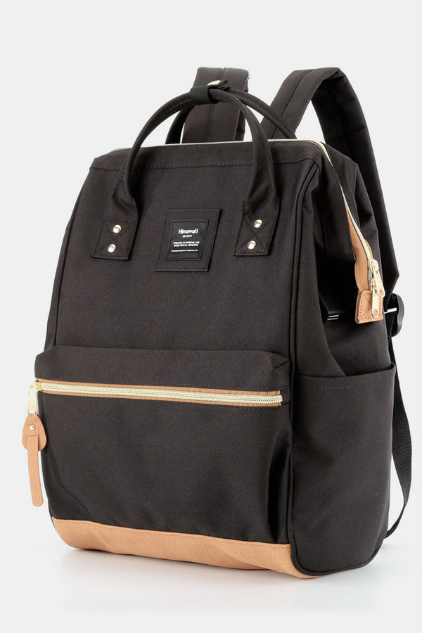 Eco-Friendly Waterproof Canvas Backpack with USB Port for 15.6 Laptop