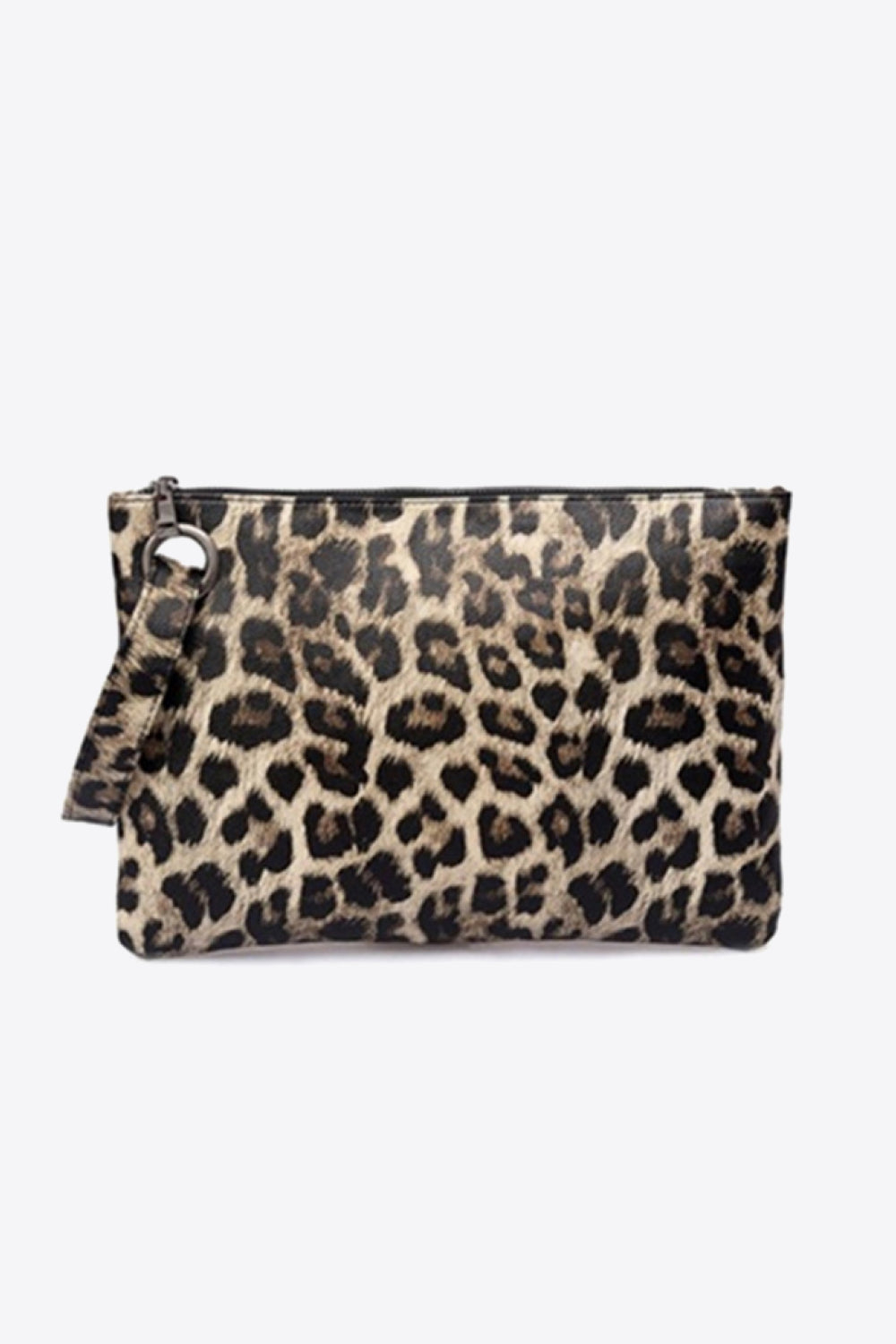 Leopard Vegan Leather Clutch - Effortless Style and Comfort!