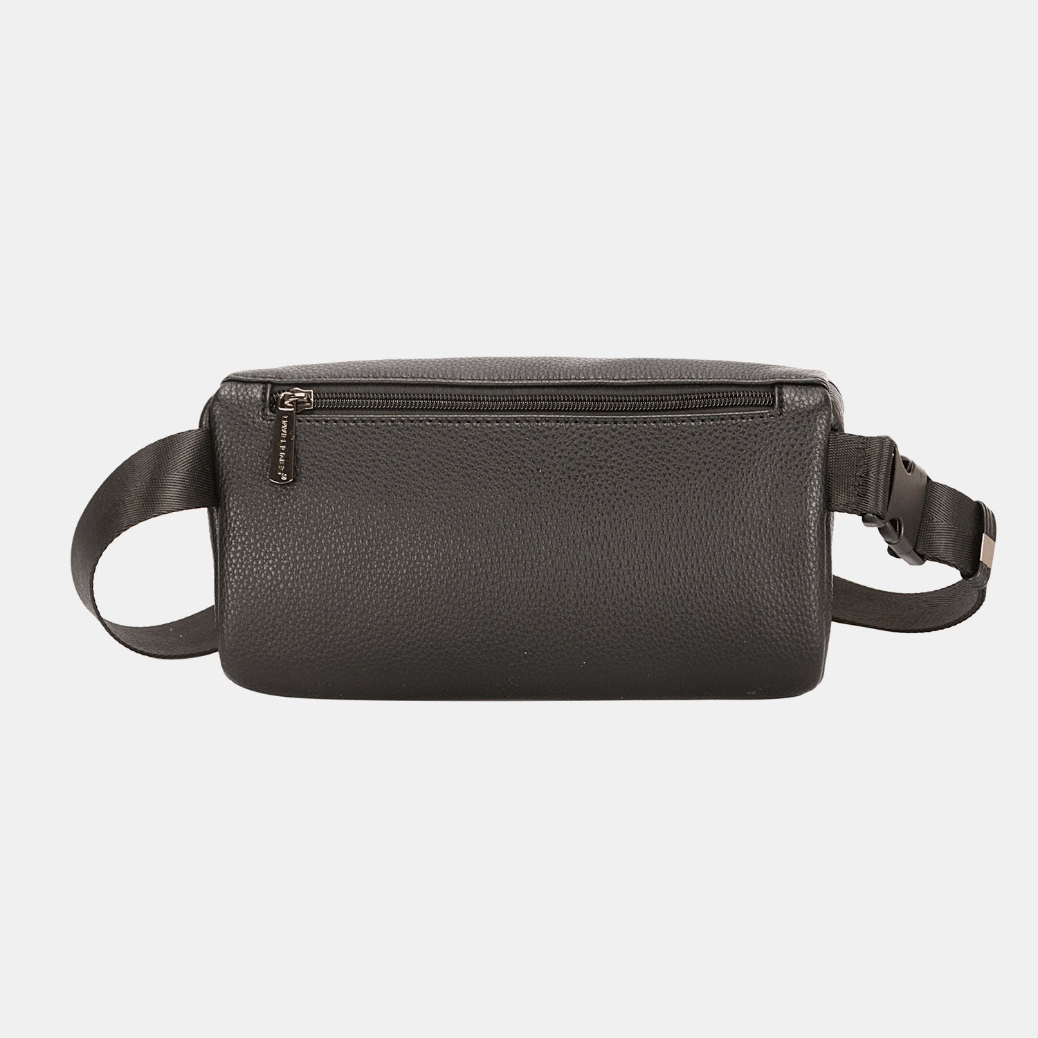 David Jones Vegan Leather Double Zipper Adjustable Belt Bag - The Ultimate All-in-One