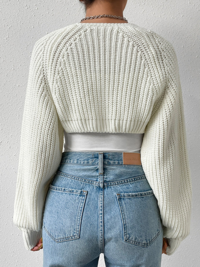 Honey | Cropped Cardigan Sweater | Flattering Open Front, Soft Acrylic - Cozy, Versatile, Machine Washable
