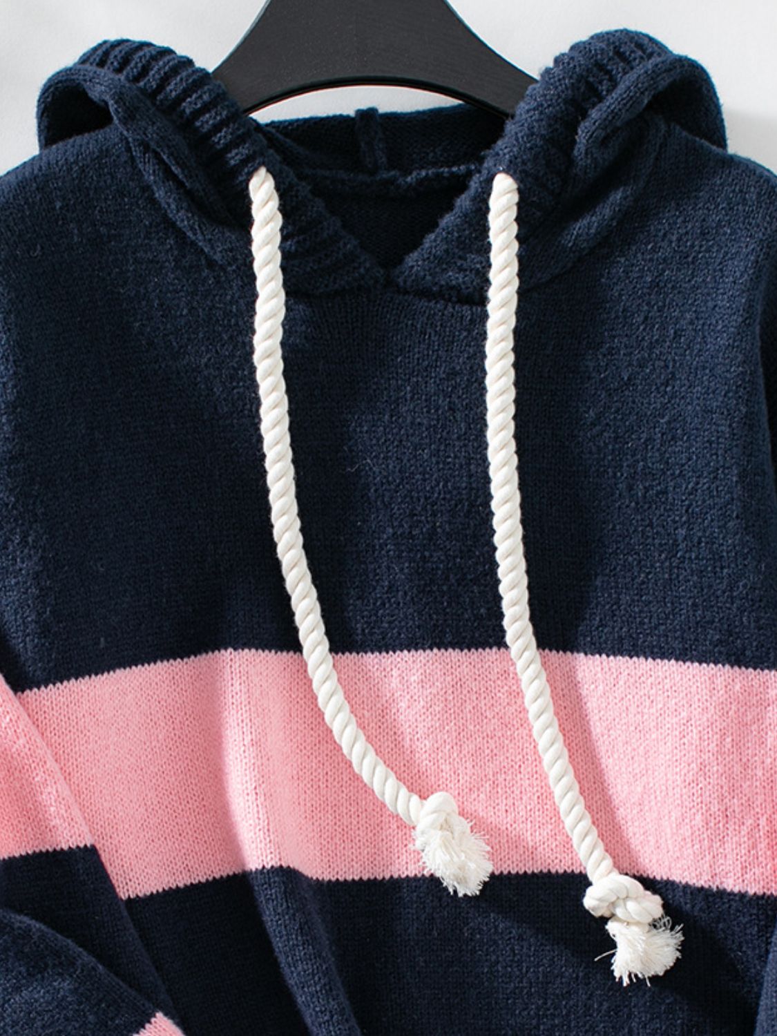 Cozy Drawstring Acrylic Sweater with Slight Stretch