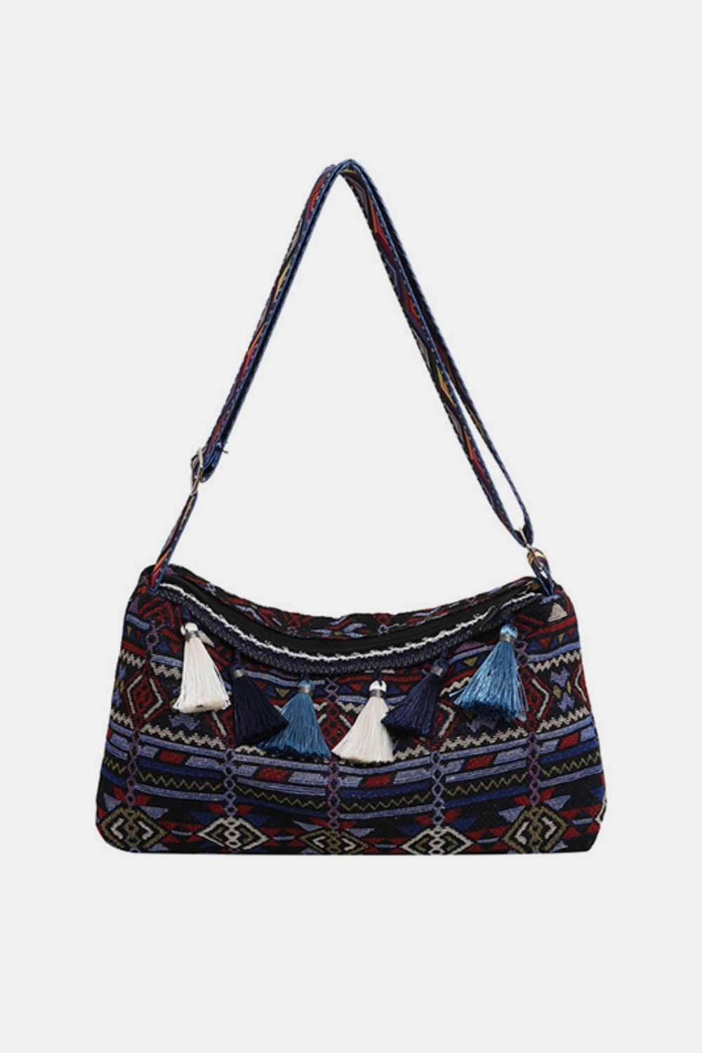 Tassel Adjustable Strap Shoulder Bag - Stand out with unique style!