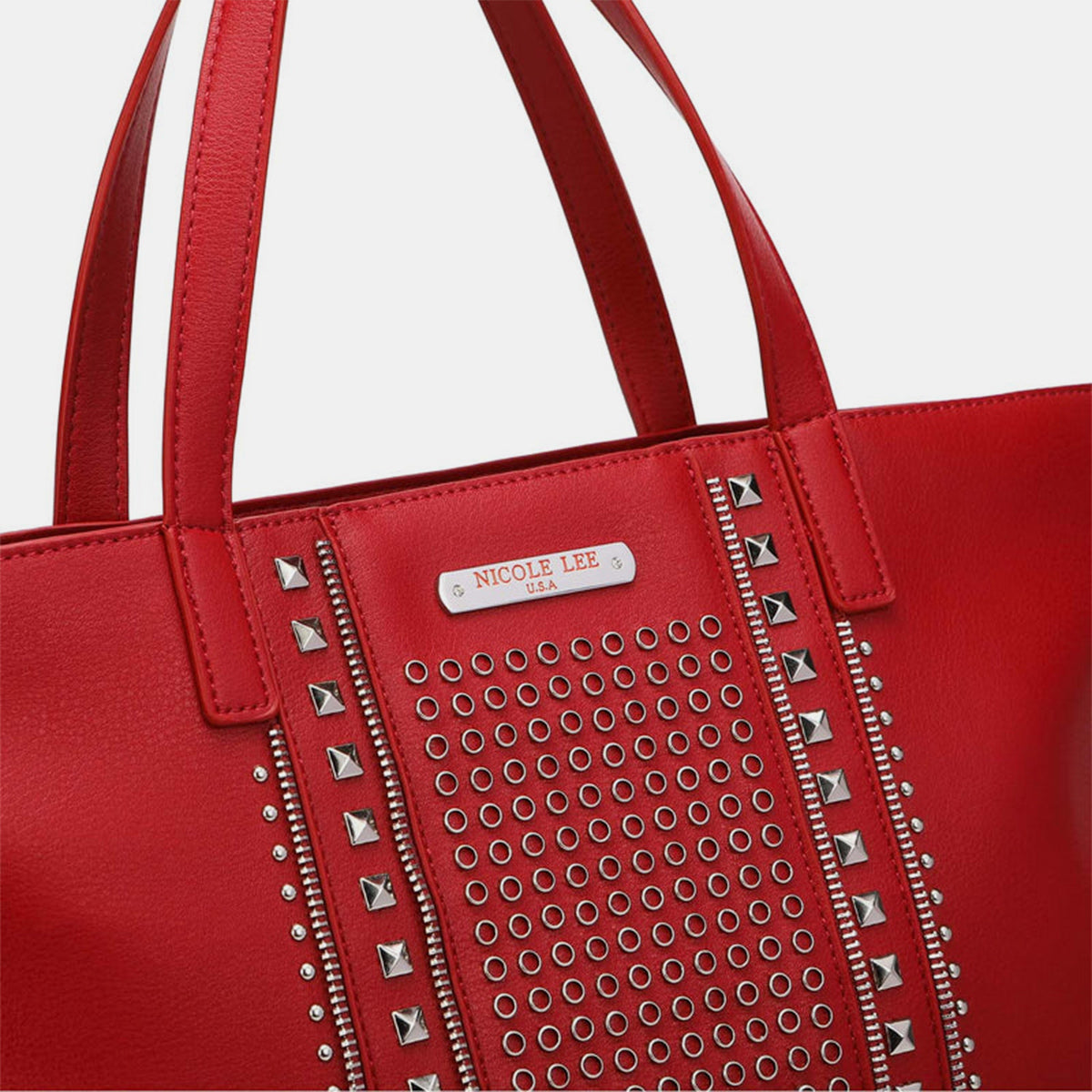 Nicole Lee USA Studded Large Tote Bag - Must-Have for Every Occasion!