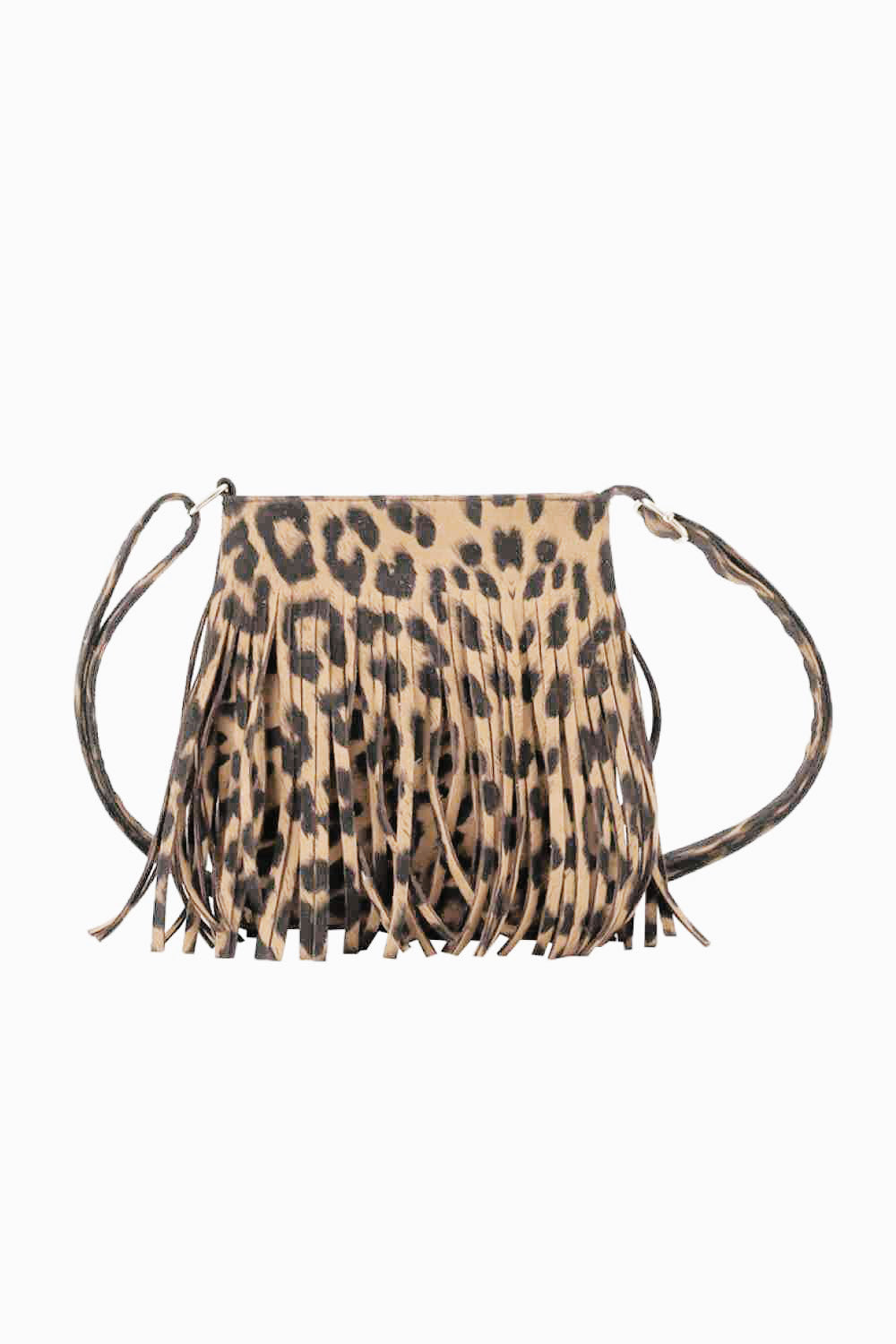 Adored Vegan Leather Crossbody Bag with Fringe - Flair for the Fashion-Forward Woman