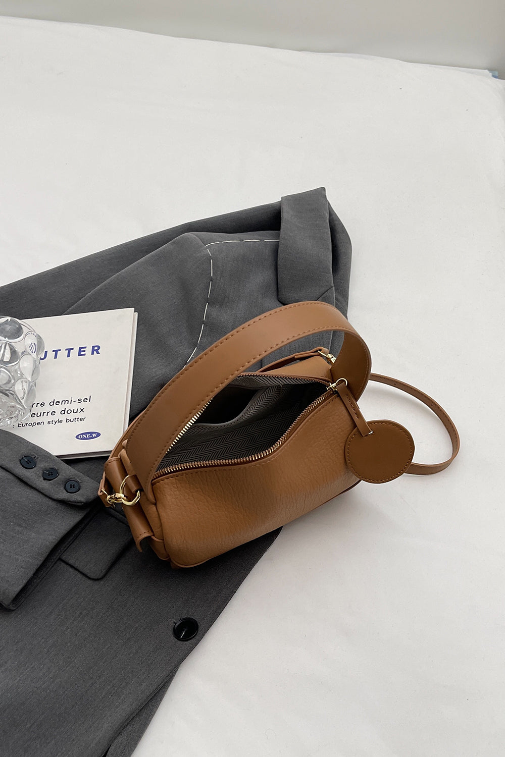 Vegan Leather Crossbody Bag - Effortless Essentials, Elevated Style!