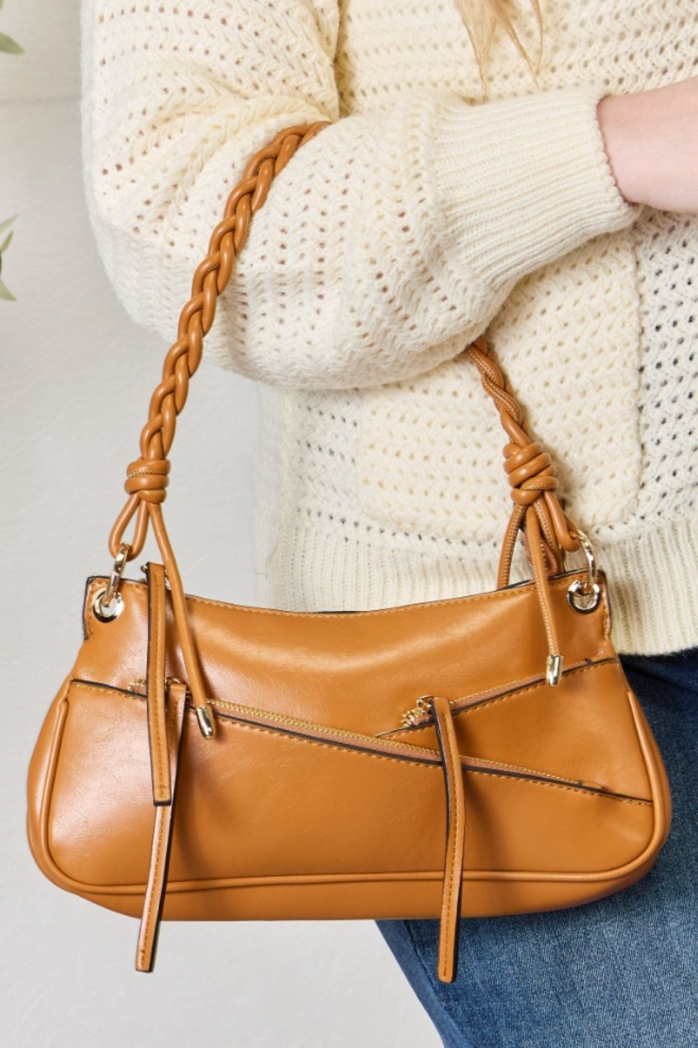 SHOMICO Braided Strap Shoulder Bag - Boho Chic Meets Functionality!