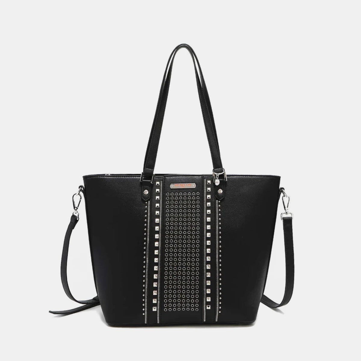 Nicole Lee USA Studded Decor Tote Bag - Stylish and Edgy Accessory!