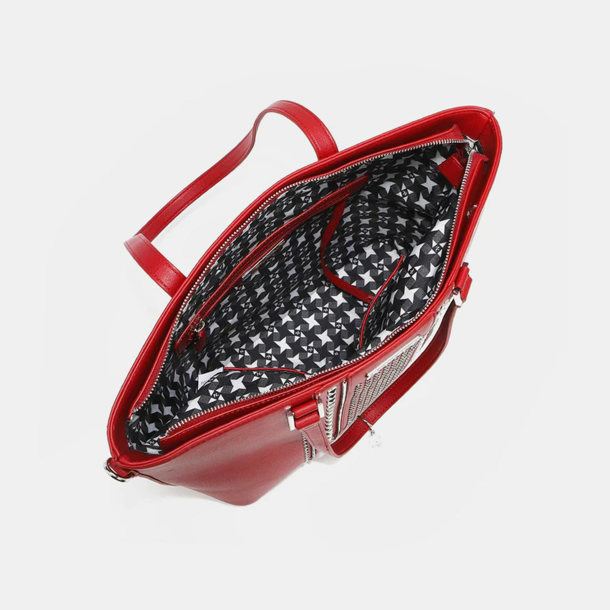 Nicole Lee USA Studded Decor Tote Bag - Stylish and Edgy Accessory!