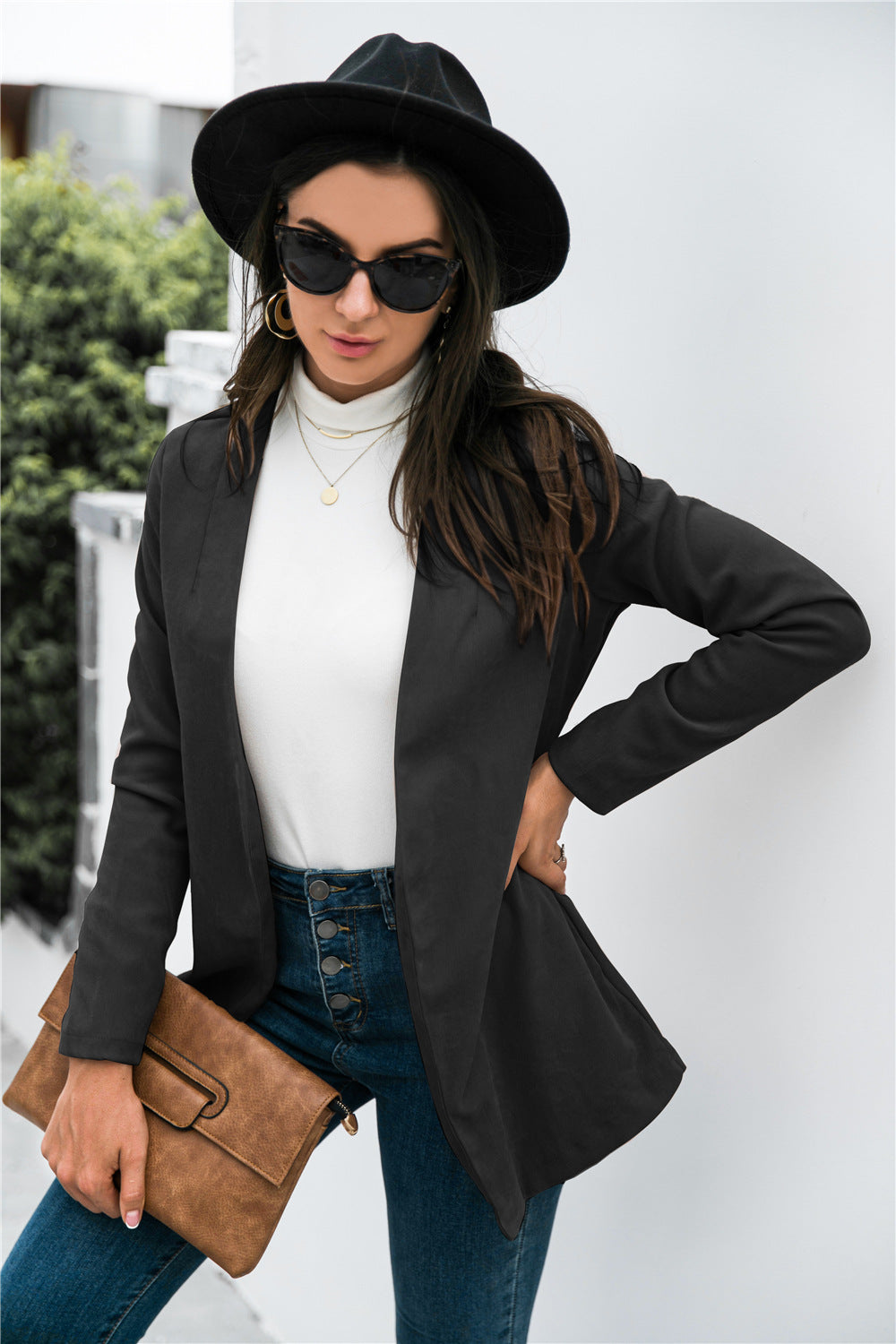 Blazer Cardigan Jacket Women Casual Open Front Oversized Coat New Arrival