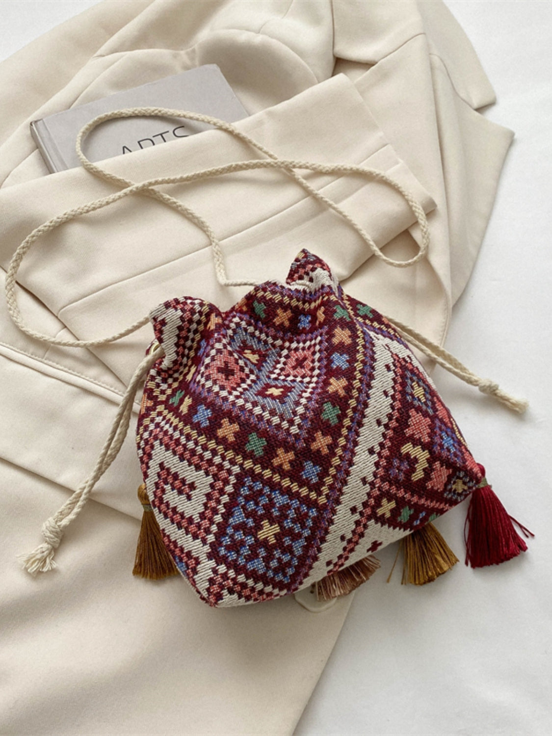 Tassel Spaghetti Strap Shoulder Bag - Style that Stands Out!