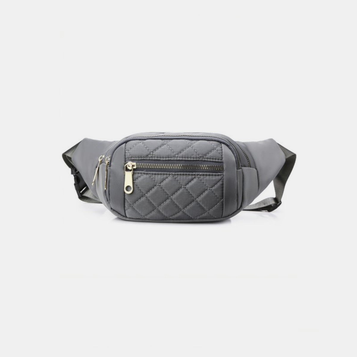 Zenana Quilted Multi Pocket Waist Belt Bag - Enjoy Hands-Free Convenience!