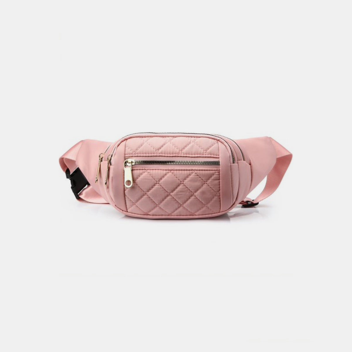 Zenana Quilted Multi Pocket Waist Belt Bag - Enjoy Hands-Free Convenience!