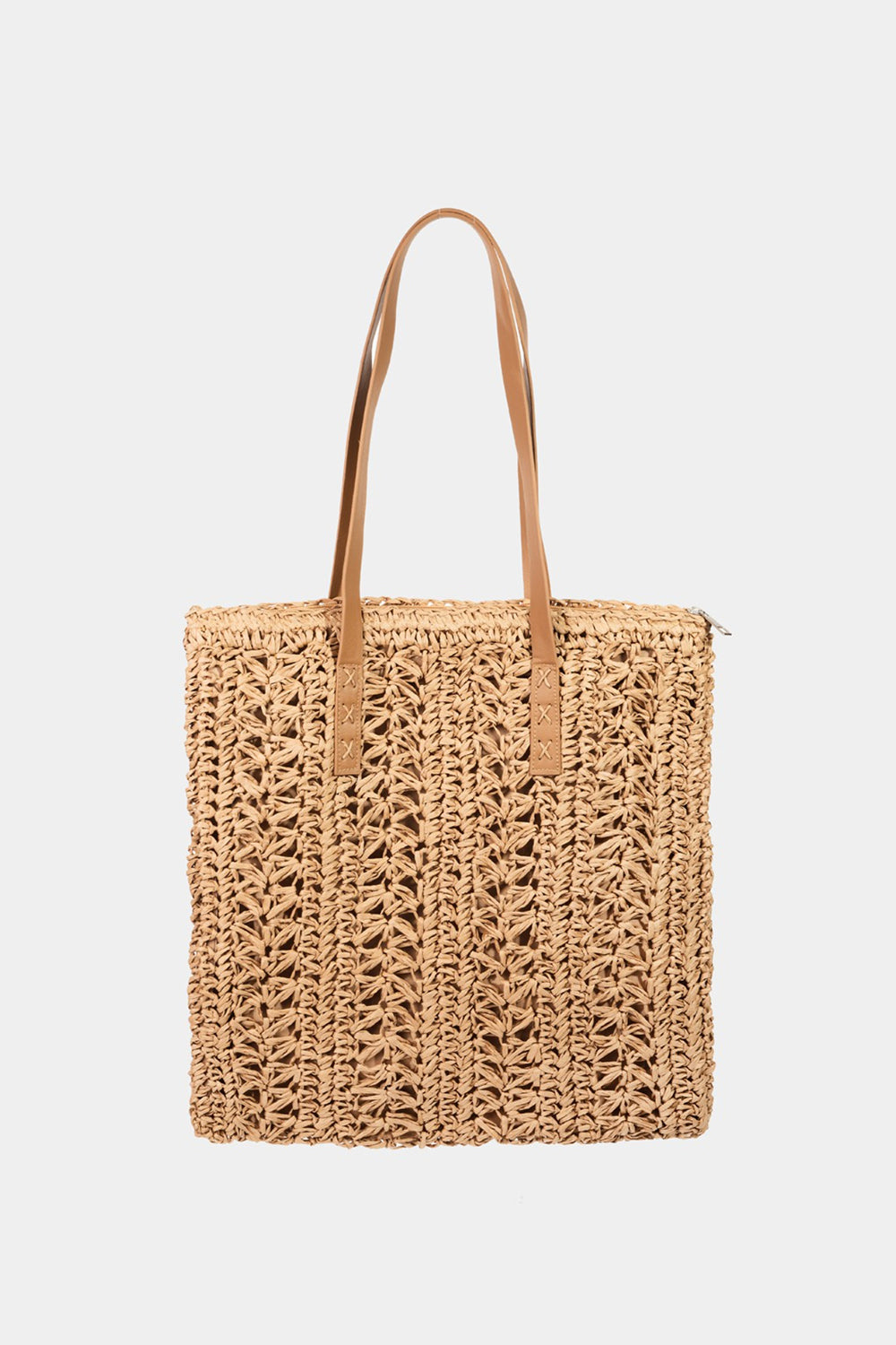 Fame Straw Braided Tote Bag - Chic and summer-ready design!