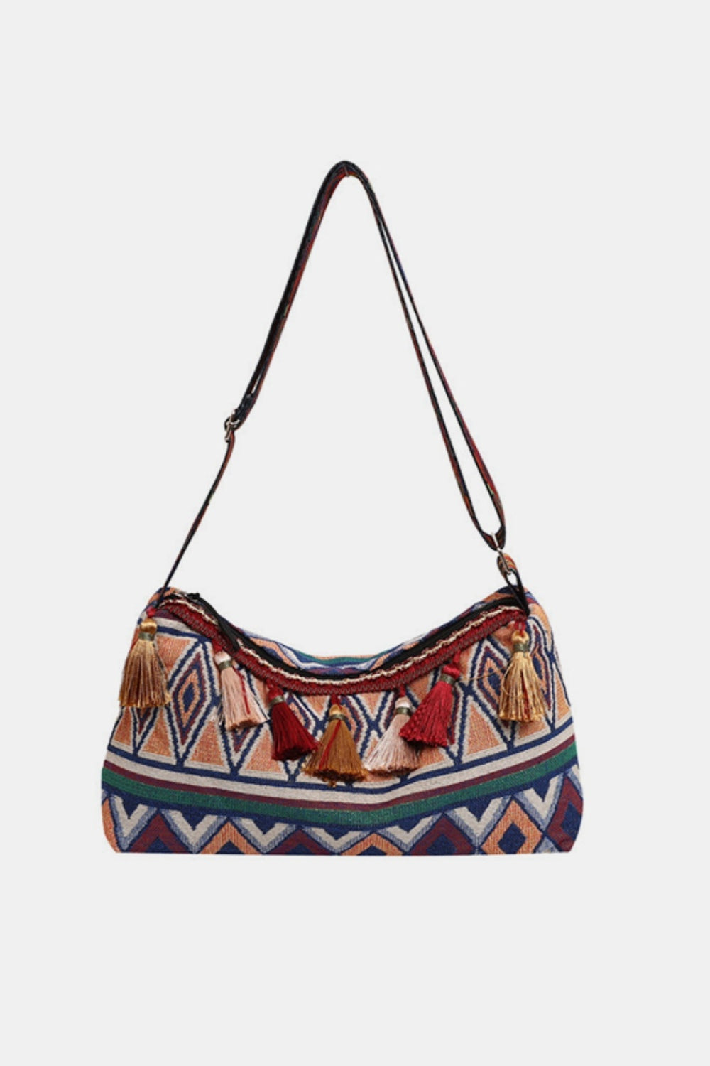 Tassel Adjustable Strap Shoulder Bag - Stand out with unique style!