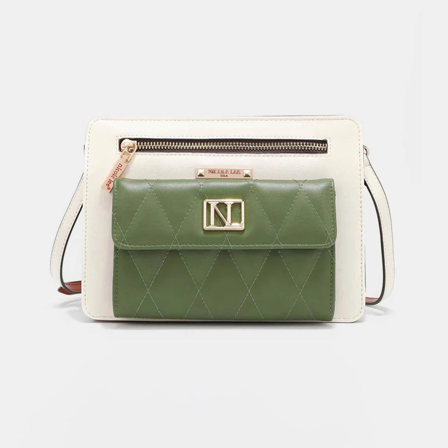 Nicole Lee USA Color Block Crossbody Bag - Convenience at Your Fingertips!