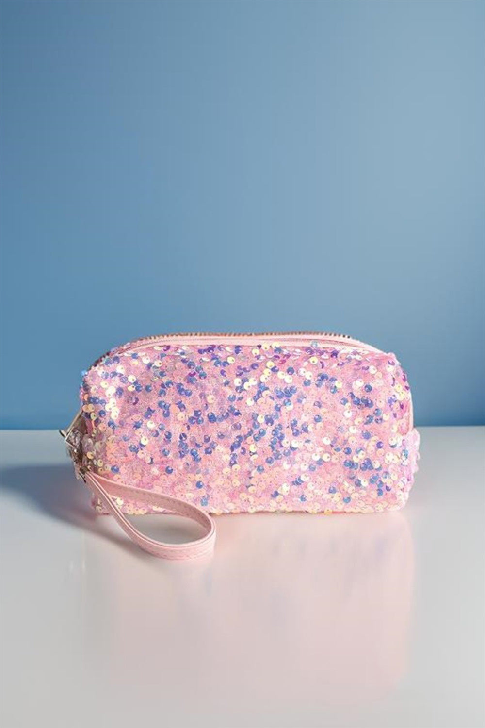 Zenana Colorful Shine Cosmetic Sequin Design Bag - Elevate Your Beauty Storage!