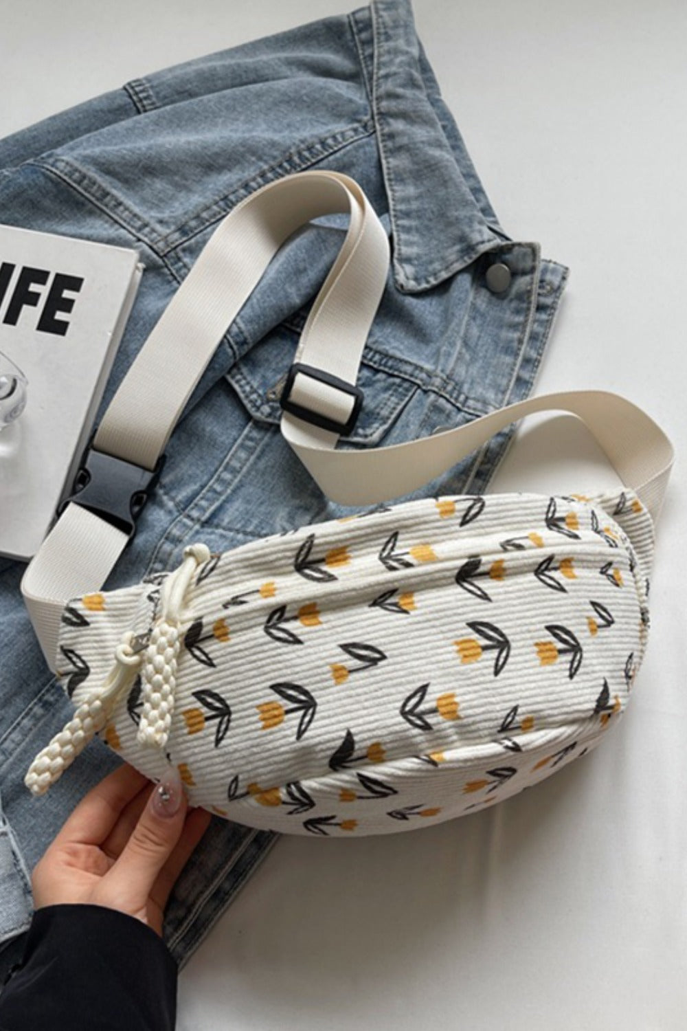 Printed Adjustable Strap Sling Bag - For the busy day on the go!