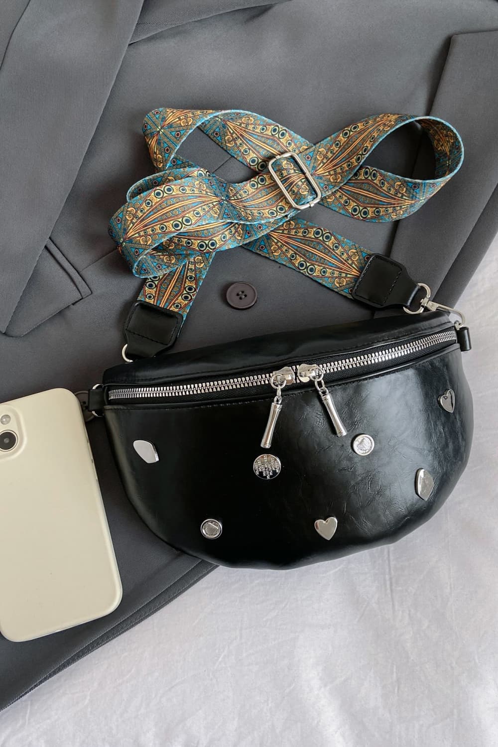 Vegan Leather Sling Bag - Effortless Hands-Free Style!