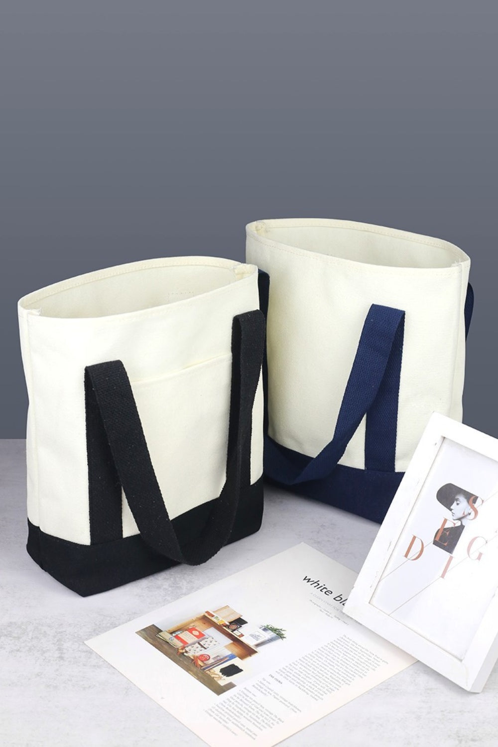 Zenana Eco-Friendly Reusable Canvas Tote Bag - Stylish, Yet Functional!