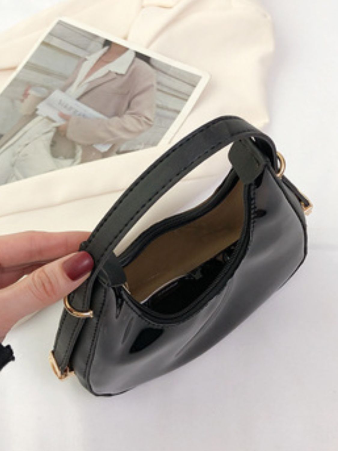 Vegan Leather PVC Shoulder Bag - Elevate Your Style!