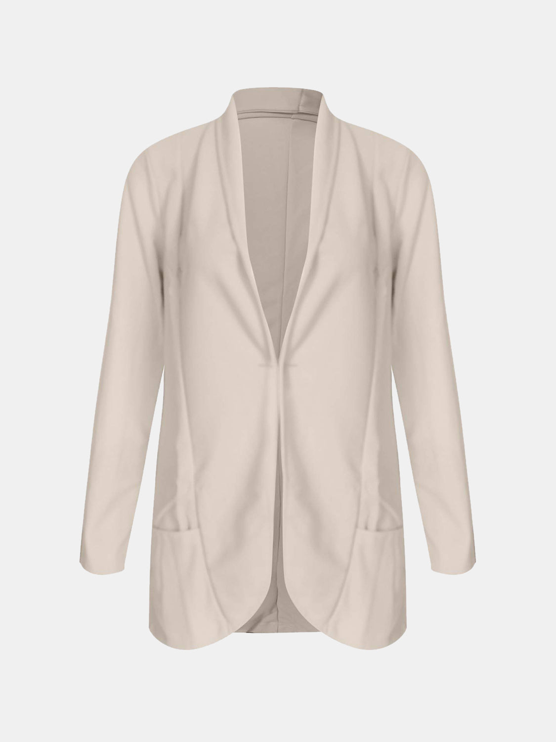 Women's Collared Neck Long Sleeve Blazer Suit Jacket Cardigan Outwear Suit