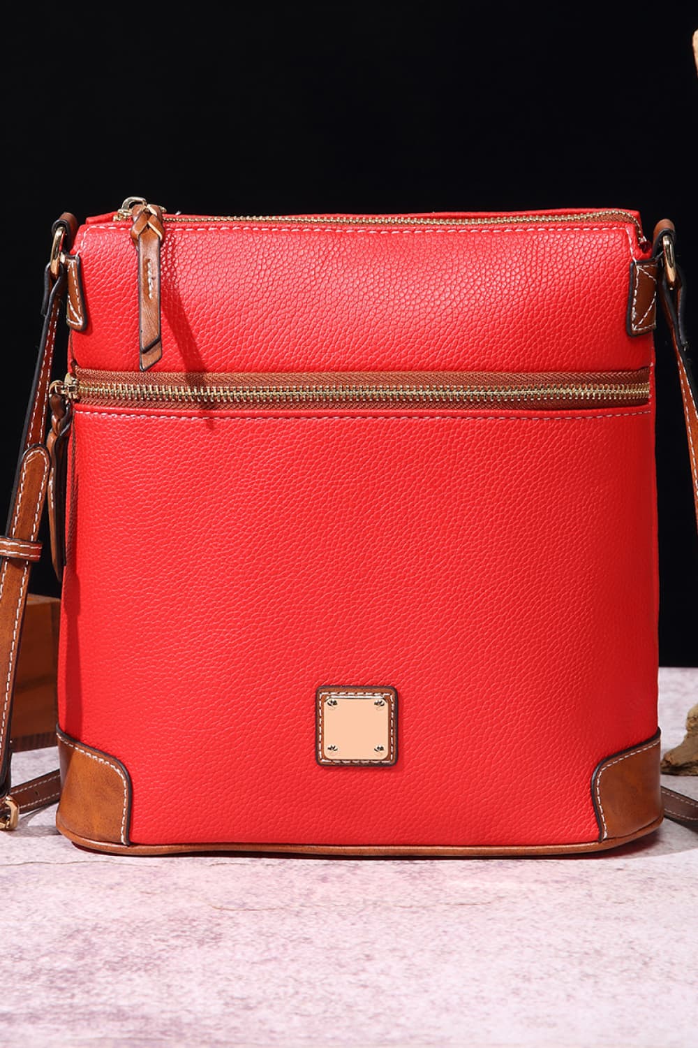 Vegan Leather Crossbody Bag - Classic Style, Modern Convenience!