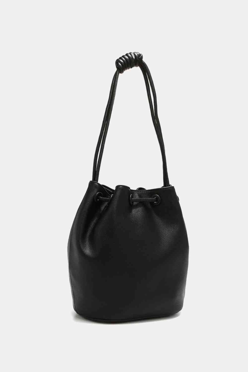 Nicole Lee USA Amy Stylish Leather Studded Bucket Tote Bag - Edgy Style with Effortless Charm!