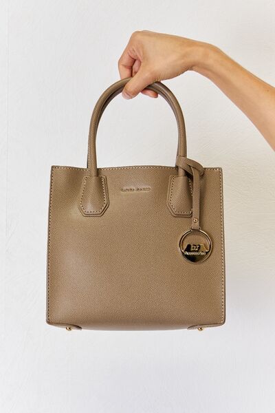 David Jones Vegan Leather Shoulder Tote - Polished Perfection for the Busy Professional