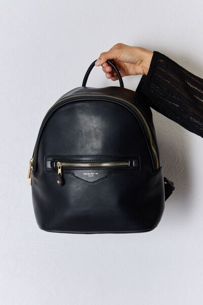 David Jones Vegan Leather Backpack - Professional Polish Meets Modern Convenience!