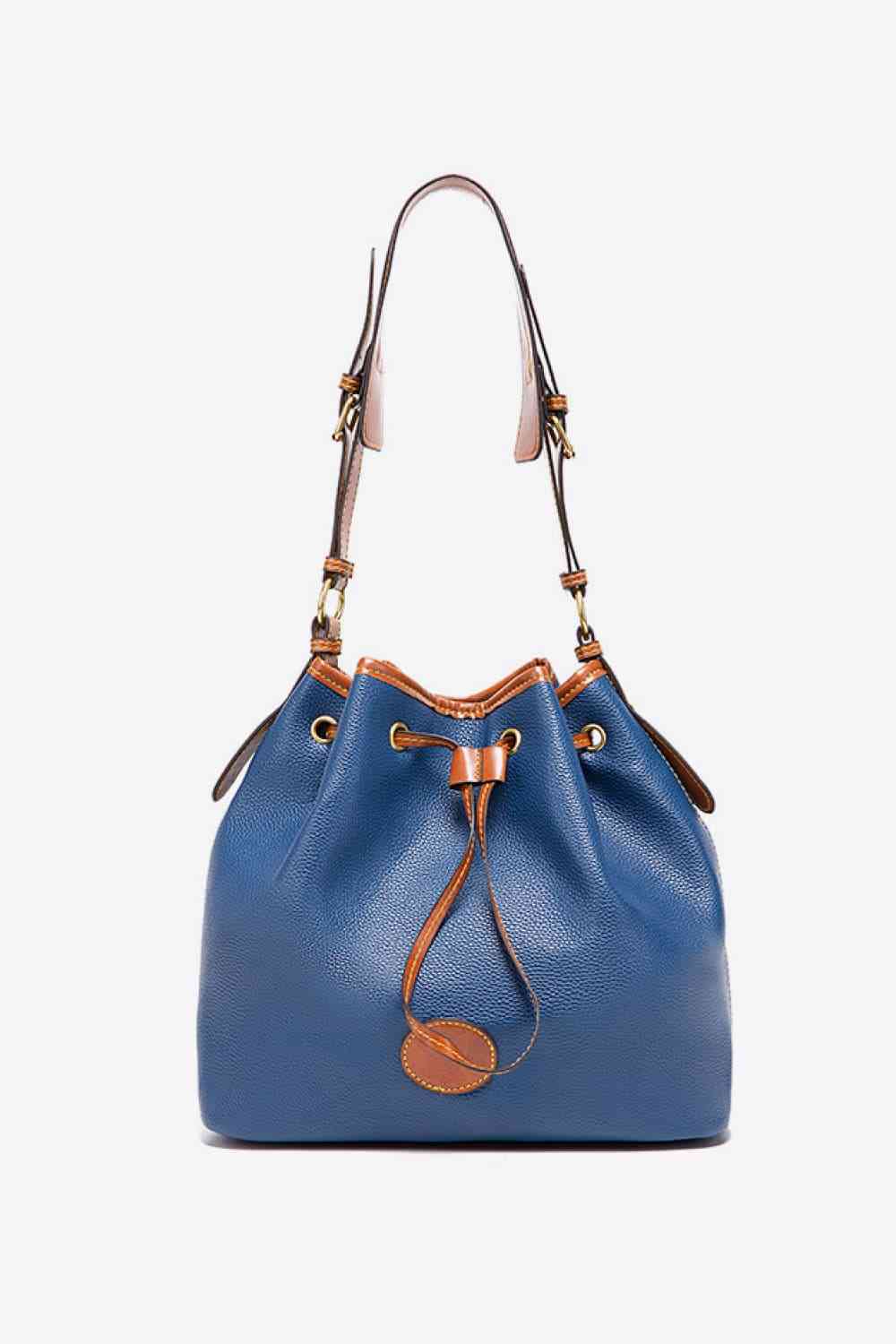 PU Drawstring Bucket Bag - Effortless Style with Modern Versatility!