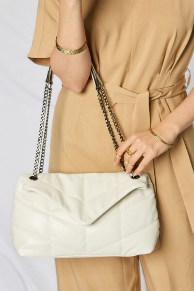 SHOMICO Vegan Leather Chain Handbag - Chic Versatility for the Modern Trendsetter