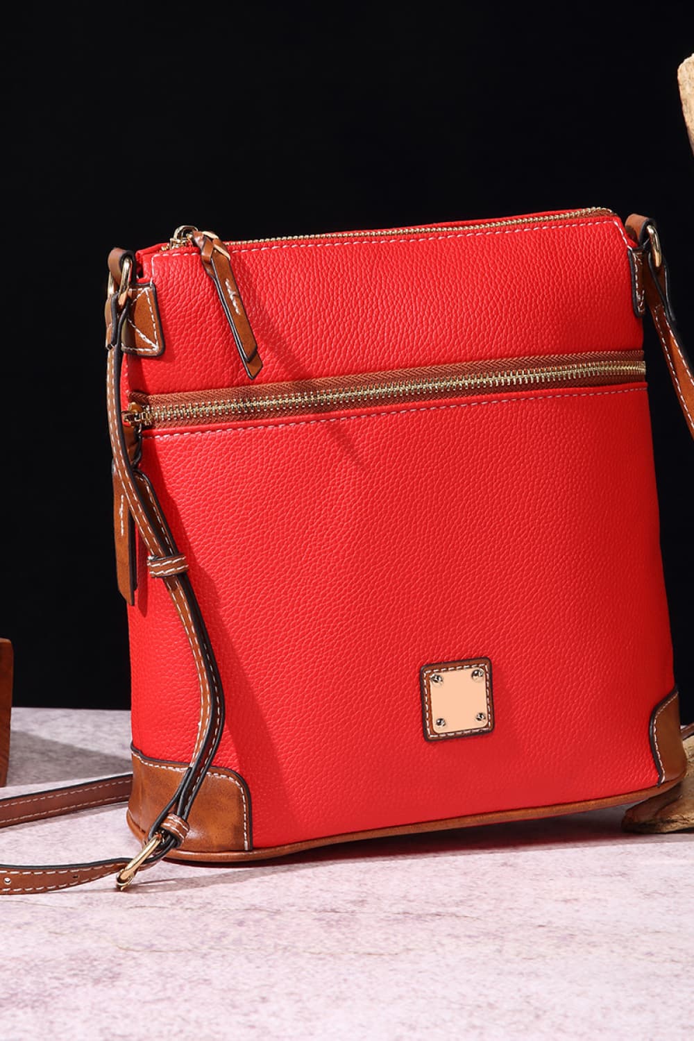 Vegan Leather Crossbody Bag - Classic Style, Modern Convenience!