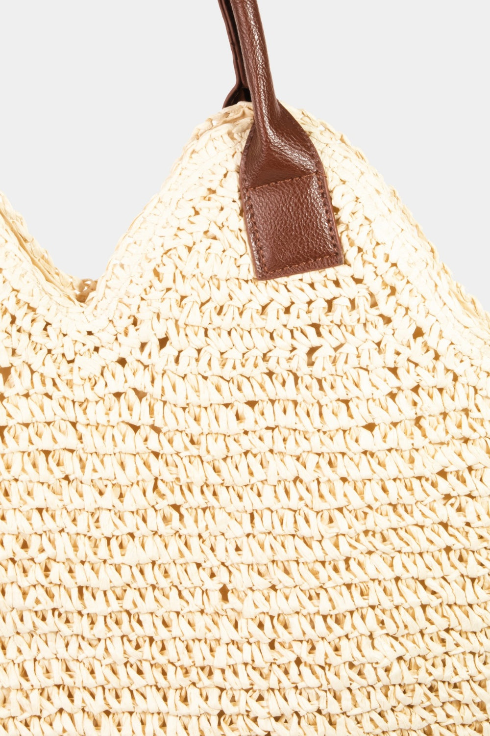 Fame Straw Braided Faux Leather Strap Shoulder Bag - Summer Vibes Meet Everyday Style!