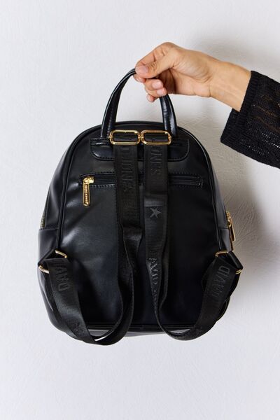 David Jones Vegan Leather Backpack - Professional Polish Meets Modern Convenience!