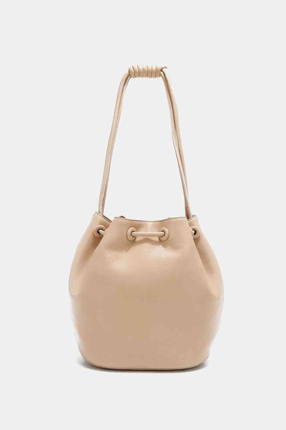 Nicole Lee USA Amy Stylish Leather Studded Bucket Tote Bag - Edgy Style with Effortless Charm!