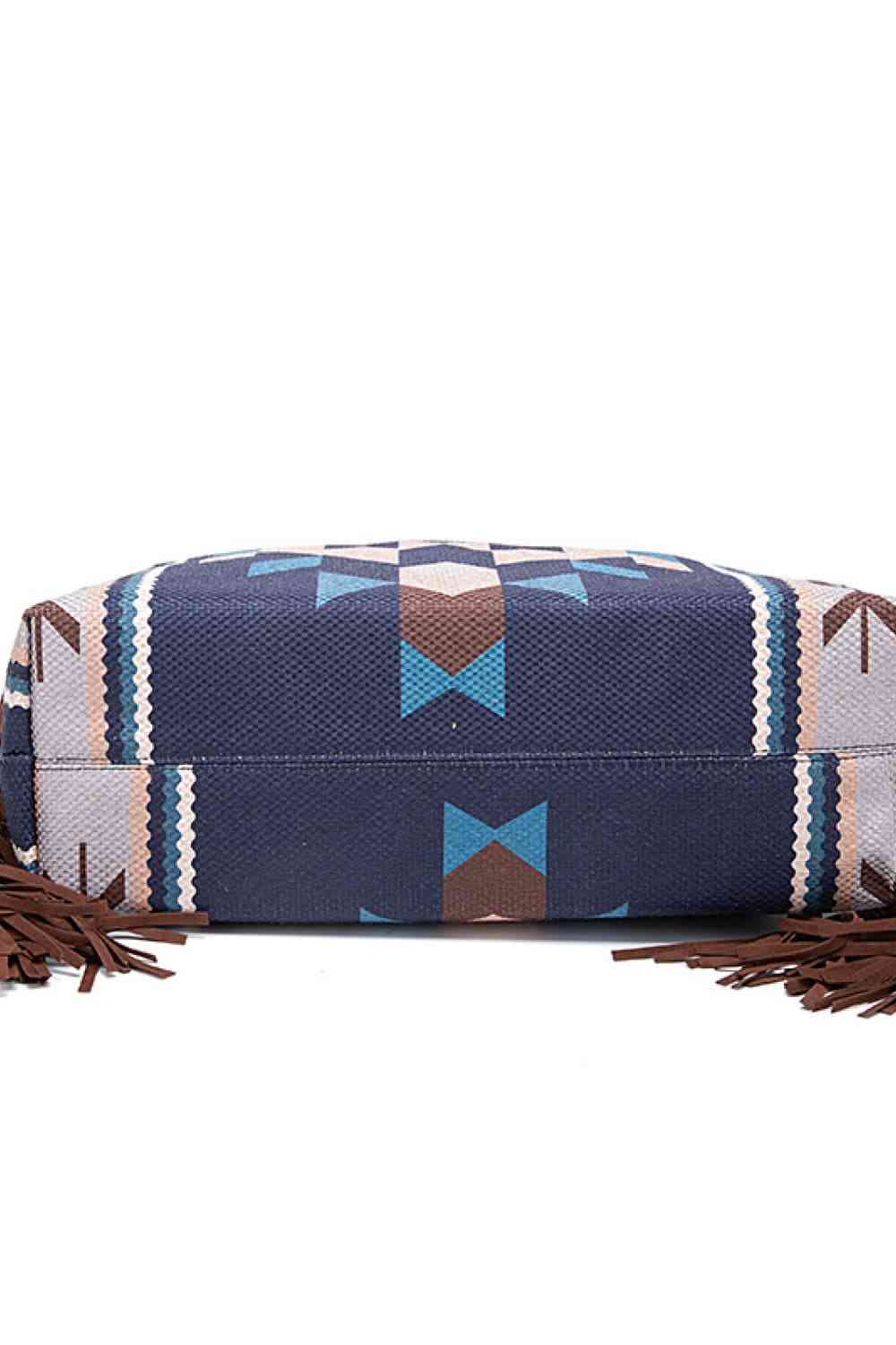 Geometric Canvas Tote Shoulder Bag - Spacious Style for the On-the-Go You!