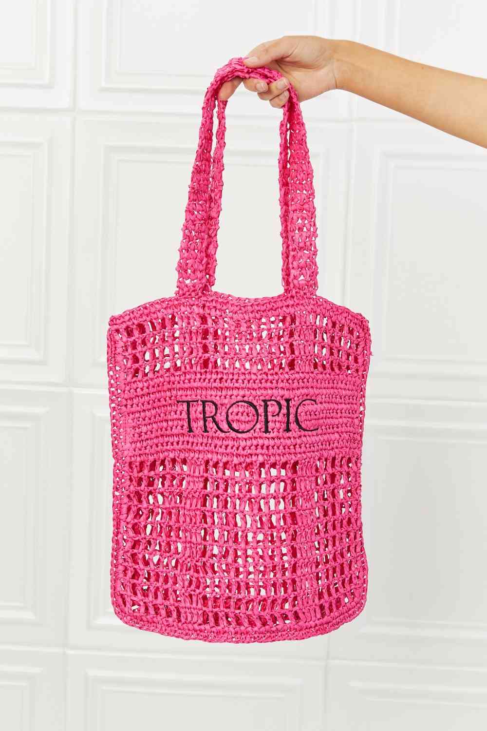 Fame Tropic Babe Straw Tote Hobo Bag - Effortlessly Stylish for Every Summer Adventure