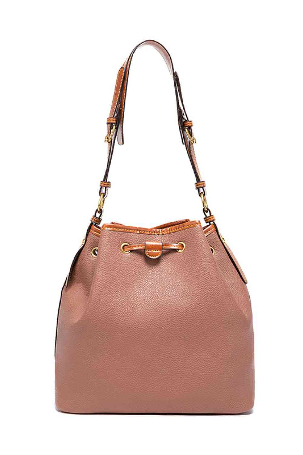 PU Drawstring Bucket Bag - Effortless Style with Modern Versatility!