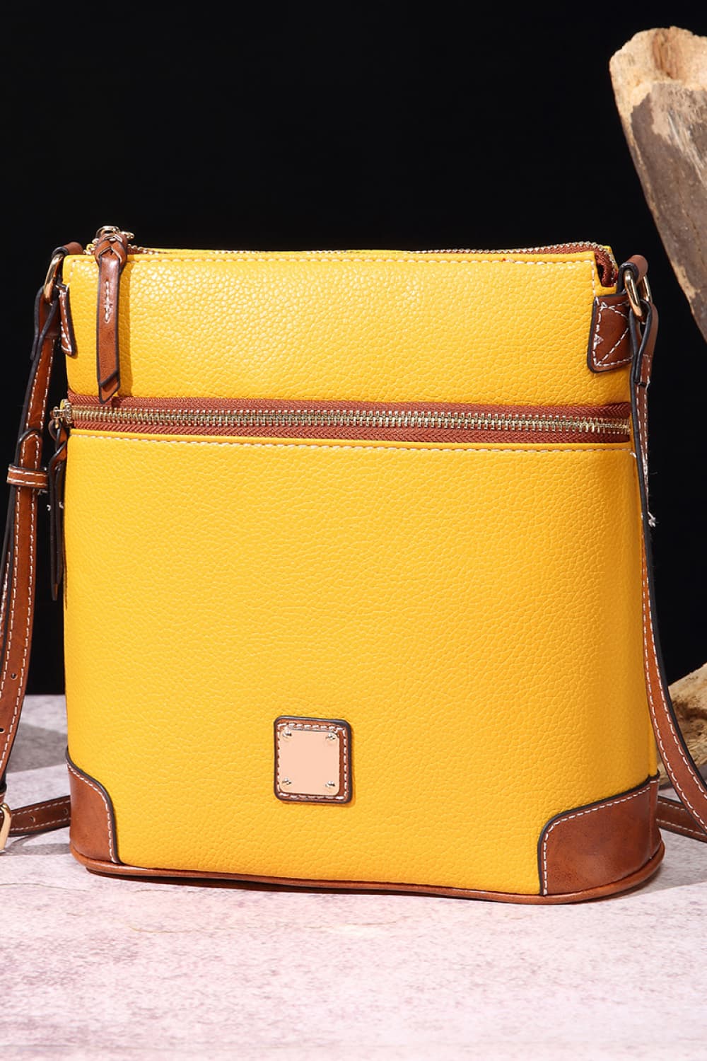 Vegan Leather Crossbody Bag - Classic Style, Modern Convenience!