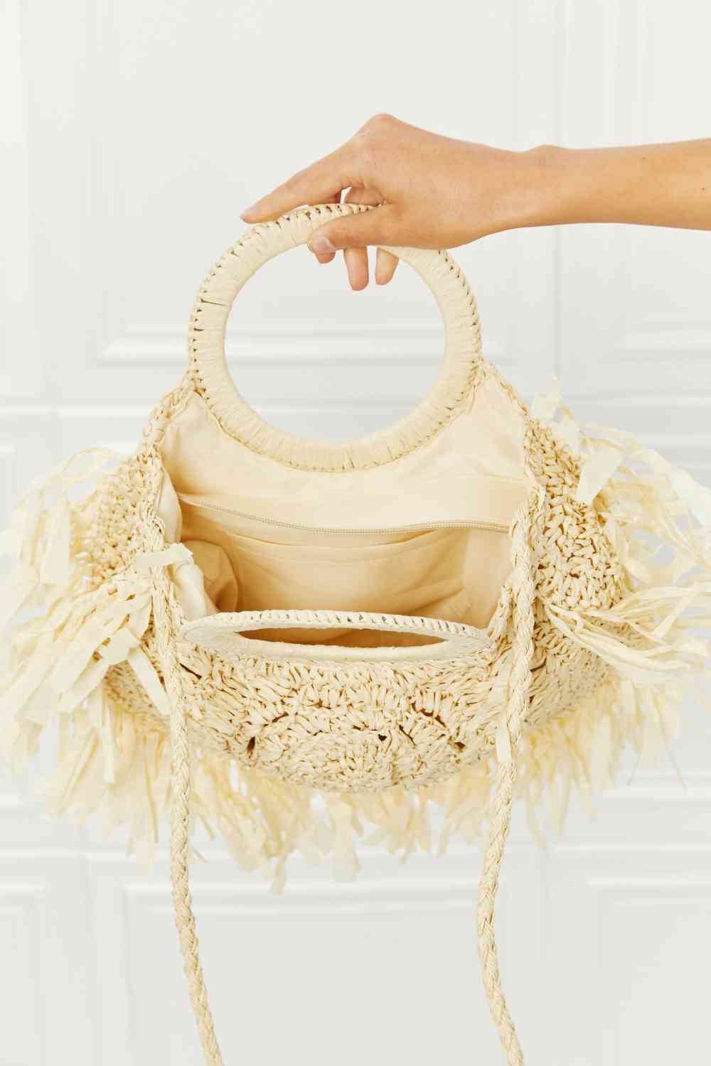 Fame Found My Paradise Straw Shoulder Tote - Effortless Style Meets Beach-Ready Functionality!