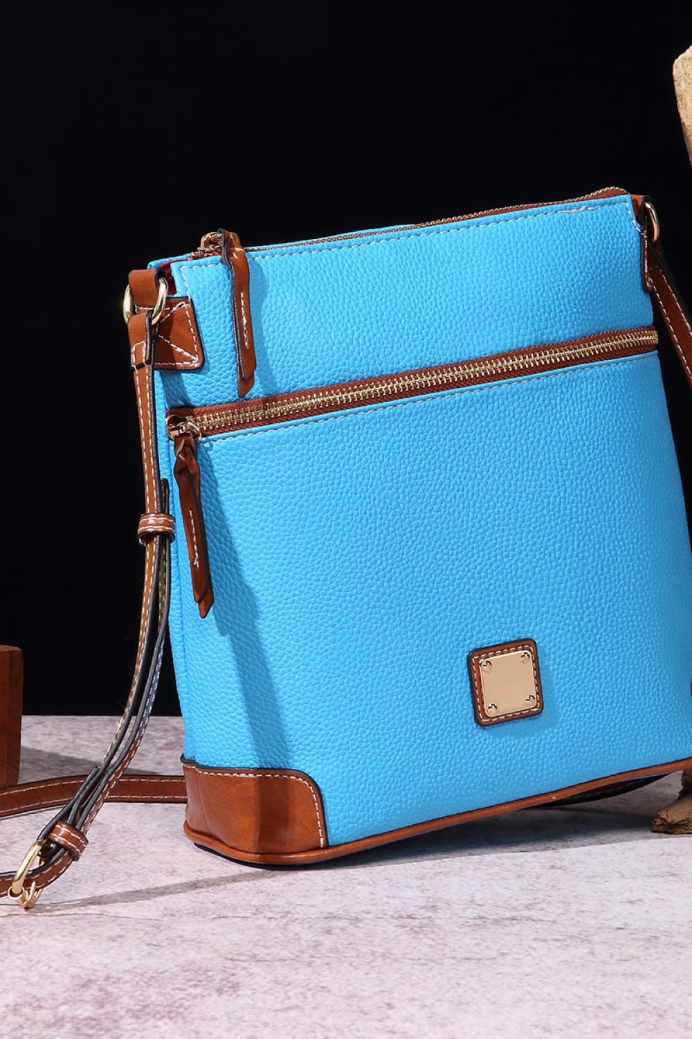 Vegan Leather Crossbody Bag - Classic Style, Modern Convenience!